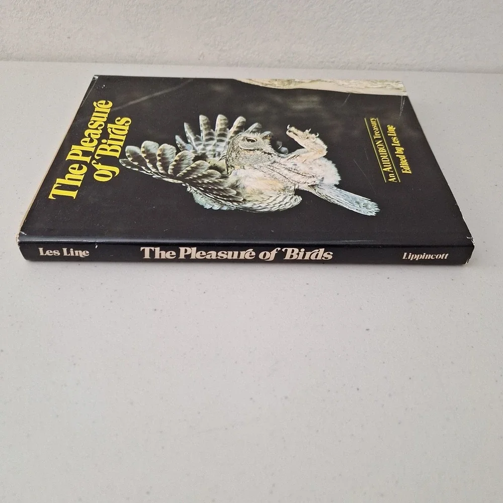 The Pleasure of Birds, An Audubon Treasury, Les Line, 1975 1st Ed Hardback